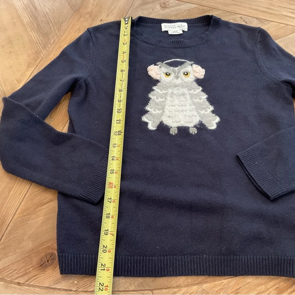Kate Spade‎ Broome Street Owl Sweater in Navy